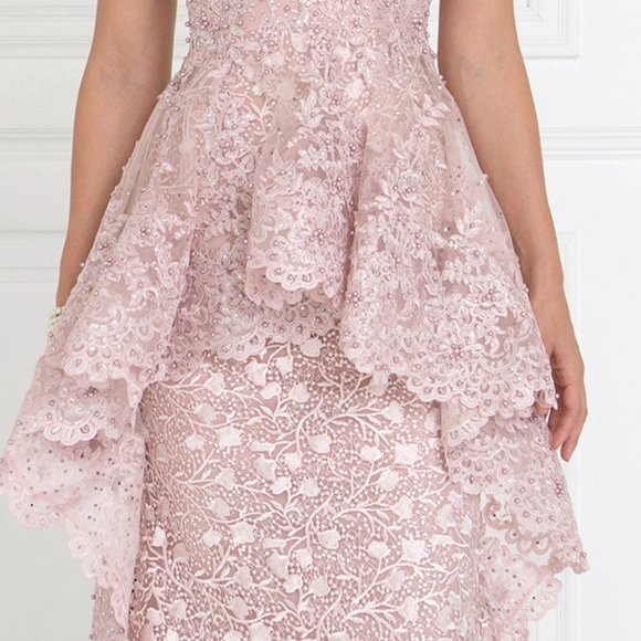 Mermaid Cute Long Dresses with Sheer Back GL1584 - Picture 6 of 11